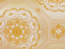 画像をギャラリービューアに読み込む, 草履バッグセット 礼装 留袖用 ゴールド地 華紋 花菱 台形 ハンドバッグ ゴールド フリー サイズ 正絹 佐賀錦 フォーマル 訪問着 色無地 和装小物 草履 バッグ セット 結婚式 披露宴 園遊会 卒業式 入学式 女性 レディース 日本製