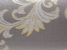 画像をギャラリービューアに読み込む, 草履バッグセット 礼装 留袖用 グレー地 唐草 台形 ハンドバッグ ゴールド フリー サイズ 正絹 佐賀錦 フォーマル 訪問着 色無地 和装小物 草履 バッグ セット 結婚式 披露宴 園遊会 卒業式 入学式 女性 レディース 日本製