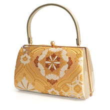 画像をギャラリービューアに読み込む, 草履バッグセット 礼装 留袖用 オレンジ ゴールド地 華紋 亀甲 華七宝 ハンドバッグ ゴールド フリー サイズ 正絹 佐賀錦 フォーマル 訪問着 色無地 和装小物 草履 バッグ セット 結婚式 披露宴 園遊会 卒業式 入学式 女性 レディース 日本製