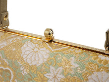 画像をギャラリービューアに読み込む, 草履バッグセット 礼装 留袖用 ゴールド地 華紋 菊 花菱 ハンドバッグ ゴールド フリー サイズ 正絹 佐賀錦 フォーマル 訪問着 色無地 和装小物 草履 バッグ セット 結婚式 披露宴 園遊会 卒業式 入学式 女性 レディース 日本製