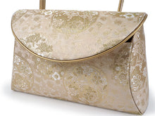 画像をギャラリービューアに読み込む, 草履バッグセット 礼装 留袖用 ライトベージュ ゴールド地 花丸柄 ハンドバッグ ゴールド フリー サイズ 正絹 西陣織 フォーマル 訪問着 色無地 和装小物 草履 バッグ セット 結婚式 披露宴 園遊会 卒業式 入学式 女性 レディース 日本製