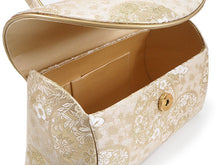 画像をギャラリービューアに読み込む, 草履バッグセット 礼装 留袖用 ライトベージュ ゴールド地 花丸柄 ハンドバッグ ゴールド フリー サイズ 正絹 西陣織 フォーマル 訪問着 色無地 和装小物 草履 バッグ セット 結婚式 披露宴 園遊会 卒業式 入学式 女性 レディース 日本製