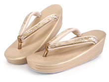 画像をギャラリービューアに読み込む, 草履バッグセット 礼装 留袖用 ライトベージュ ゴールド地 花丸柄 ハンドバッグ ゴールド フリー サイズ 正絹 西陣織 フォーマル 訪問着 色無地 和装小物 草履 バッグ セット 結婚式 披露宴 園遊会 卒業式 入学式 女性 レディース 日本製