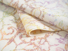 画像をギャラリービューアに読み込む, 着物 洗える着物 フルオーダー 仕立て付 小紋 クリーム オリエンタル 花 東レシルック 反物 和装 和服 袷 単衣 春 秋 冬 レディース 女性 きもの 羽織 コート カジュアル 上品 TORAY silook