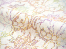 画像をギャラリービューアに読み込む, 着物 洗える着物 フルオーダー 仕立て付 小紋 クリーム オリエンタル 花 東レシルック 反物 和装 和服 袷 単衣 春 秋 冬 レディース 女性 きもの 羽織 コート カジュアル 上品 TORAY silook