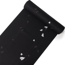 画像をギャラリービューアに読み込む, 着物 洗える着物 フルオーダー 仕立て付 小紋 黒 リーフ 東レシルック 反物 和装 和服 袷 単衣 春 秋 冬 レディース 女性 きもの 羽織 コート カジュアル 上品 TORAY silook