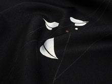 画像をギャラリービューアに読み込む, 着物 洗える着物 フルオーダー 仕立て付 小紋 黒 リーフ 東レシルック 反物 和装 和服 袷 単衣 春 秋 冬 レディース 女性 きもの 羽織 コート カジュアル 上品 TORAY silook