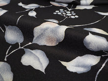 画像をギャラリービューアに読み込む, 着物 洗える着物 フルオーダー 仕立て付 小紋 黒 木の実 東レシルック 反物 和装 和服 袷 単衣 春 秋 冬 レディース 女性 きもの 羽織 コート カジュアル 上品 TORAY silook