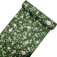 画像をギャラリービューアに読み込む, 着物 洗える着物 フルオーダー 仕立て付 小紋 グリーン 更紗 花 東レシルック 反物 和装 和服 袷 単衣 春 秋 冬 レディース 女性 きもの 羽織 コート カジュアル 上品 TORAY silook