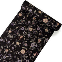 画像をギャラリービューアに読み込む, 着物 洗える着物 フルオーダー 仕立て付 小紋 黒 更紗 花 東レシルック 反物 和装 和服 袷 単衣 春 秋 冬 レディース 女性 きもの 羽織 コート カジュアル 上品 TORAY silook