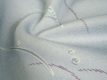 画像をギャラリービューアに読み込む, 着物 洗える着物 フルオーダー 仕立て付 小紋 ブルーグレー 露芝 東レシルック 反物 和装 和服 袷 単衣 春 秋 冬 レディース 女性 きもの 羽織 コート カジュアル 上品 TORAY silook