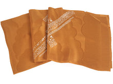 画像をギャラリービューアに読み込む, 帯揚げ 帯締め セット 正絹 カジュアル向き 丸組 黄土色 熨斗 帯揚げ 黄土色×茶色 帯〆 和装 小物 レディース 女性 婦人 おびあげ おびじめ