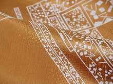 画像をギャラリービューアに読み込む, 帯揚げ 帯締め セット 正絹 カジュアル向き 丸組 黄土色 熨斗 帯揚げ 黄土色×茶色 帯〆 和装 小物 レディース 女性 婦人 おびあげ おびじめ