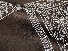 画像をギャラリービューアに読み込む, 帯揚げ 帯締め セット 正絹 カジュアル向き 丸組 こげ茶 熨斗 帯揚げ 黄土色×茶 帯〆 和装 小物 レディース 女性 婦人 おびあげ おびじめ