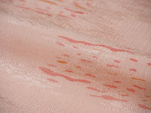 画像をギャラリービューアに読み込む, 帯揚げ 帯締め セット 正絹 カジュアル向き 丸組 薄サーモンピンク かすれ縞 帯揚げ オークル×イエロー 帯〆 和装 小物 レディース 女性 婦人 おびあげ おびじめ