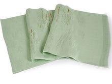 画像をギャラリービューアに読み込む, 帯揚げ 帯締め セット 正絹 カジュアル向き 丸組 薄グリーン かすれ縞 帯揚げ 薄グリーン×薄オレンジ 帯〆 和装 小物 レディース 女性 婦人 おびあげ おびじめ