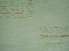 画像をギャラリービューアに読み込む, 帯揚げ 帯締め セット 正絹 カジュアル向き 丸組 薄グリーン かすれ縞 帯揚げ 薄グリーン×薄オレンジ 帯〆 和装 小物 レディース 女性 婦人 おびあげ おびじめ