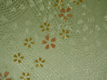 画像をギャラリービューアに読み込む, 帯揚げ 帯締め セット 正絹 カジュアル向き 丸組 モスグリーン 桜 帯揚げ グリーン×イエロー 帯〆 和装 小物 レディース 女性 婦人 おびあげ おびじめ