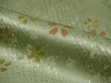 画像をギャラリービューアに読み込む, 帯揚げ 帯締め セット 正絹 カジュアル向き 丸組 モスグリーン 桜 帯揚げ グリーン×イエロー 帯〆 和装 小物 レディース 女性 婦人 おびあげ おびじめ