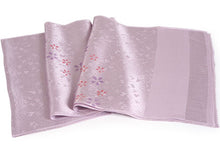 画像をギャラリービューアに読み込む, 帯揚げ 帯締め セット 正絹 カジュアル向き 丸組 薄紫 桜 帯揚げ 渋紫グレー×イエロー 帯〆 和装 小物 レディース 女性 婦人 おびあげ おびじめ