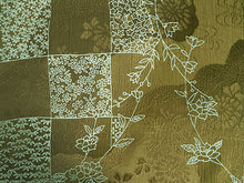 画像をギャラリービューアに読み込む, 帯揚げ 帯締め セット 正絹 カジュアル向き 丸組 抹茶色 市松 花 帯揚げ 抹茶×からし色 帯〆 和装 小物 レディース 女性 婦人 おびあげ おびじめ