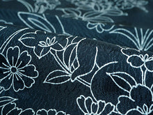 画像をギャラリービューアに読み込む, 帯揚げ 帯締め セット 正絹 カジュアル向き 丸組 薄紺 花 うさぎ 帯揚げ 青緑×イエロー 帯〆 和装 小物 レディース 女性 婦人 おびあげ おびじめ