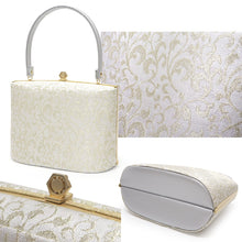画像をギャラリービューアに読み込む, 草履バッグセット レディース フォーマル 佐賀錦 S M L LL サイズ 22.5cm 23.5cm 24.0cm 24.5cm 25.0cm 25.5cm 26.0cm 礼装用 シルバー ゴールド 白 金 唐草柄 三枚芯 ぞうり バッグ 女性 和装 和服 着物 モダン 日本製 送料無料