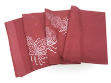 画像をギャラリービューアに読み込む, 帯揚げ 帯締め セット 正絹カジュアル向き 丸組 薄あずき色地 菊柄 帯あげ 明るい茶色 帯〆 和装 小物 レディース 女性 婦人 おびあげ おびじめ