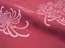 画像をギャラリービューアに読み込む, 帯揚げ 帯締め セット 正絹カジュアル向き 丸組 薄あずき色地 菊柄 帯あげ 明るい茶色 帯〆 和装 小物 レディース 女性 婦人 おびあげ おびじめ