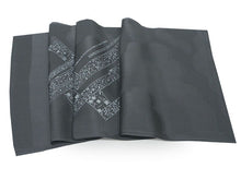 画像をギャラリービューアに読み込む, 帯揚げ 帯締め セット 正絹カジュアル向き 丸組 グレー色地 幾何学柄 帯あげ 茶×ターコイズブルー 帯〆 和装 小物 レディース 女性 婦人 おびあげ おびじめ