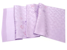 画像をギャラリービューアに読み込む, 帯揚げ 帯締め セット 正絹カジュアル向き 丸組 薄紫色地 桜柄 帯あげ 薄ピンク 帯〆 和装 小物 レディース 女性 婦人 おびあげ おびじめ