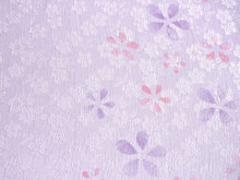 画像をギャラリービューアに読み込む, 帯揚げ 帯締め セット 正絹カジュアル向き 丸組 薄紫色地 桜柄 帯あげ 薄ピンク 帯〆 和装 小物 レディース 女性 婦人 おびあげ おびじめ