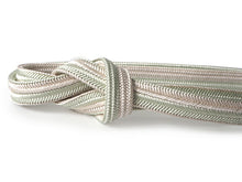 画像をギャラリービューアに読み込む, 帯締め 衿秀 正絹 二色切替 ラメ 4色 ベージュ ブルー グレー グリーン イエロー 和装小物 帯を締める時に使う 着物 和装 和服