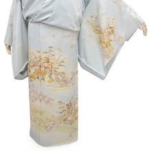 画像をギャラリービューアに読み込む, 訪問着 正絹 お仕立て付き クリーニング券 2点福袋 水色 グリーン 御所車 2024 新春福袋 未仕立て フルオーダー付き フォーマル 卒業式 入学式 結婚式 お茶会 パーティー 礼装