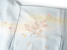 画像をギャラリービューアに読み込む, 訪問着 正絹 お仕立て付き クリーニング券 2点福袋 水色 グリーン 御所車 2024 新春福袋 未仕立て フルオーダー付き フォーマル 卒業式 入学式 結婚式 お茶会 パーティー 礼装