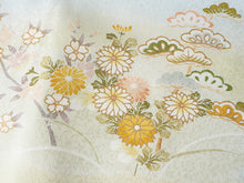 画像をギャラリービューアに読み込む, 訪問着 正絹 お仕立て付き クリーニング券 2点福袋 水色 グリーン 御所車 2024 新春福袋 未仕立て フルオーダー付き フォーマル 卒業式 入学式 結婚式 お茶会 パーティー 礼装