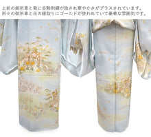 画像をギャラリービューアに読み込む, 訪問着 正絹 お仕立て付き クリーニング券 2点福袋 水色 グリーン 御所車 2024 新春福袋 未仕立て フルオーダー付き フォーマル 卒業式 入学式 結婚式 お茶会 パーティー 礼装