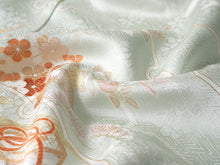 画像をギャラリービューアに読み込む, 訪問着 正絹 お仕立て付き クリーニング券 2点福袋 ライトグリーン 貝桶 雪輪 2024 新春福袋 未仕立て フルオーダー付き フォーマル 卒業式 入学式 結婚式 お茶会 パーティー 礼装