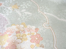 画像をギャラリービューアに読み込む, 訪問着 正絹 お仕立て付き クリーニング券 2点福袋 ライトグリーン 貝桶 雪輪 2024 新春福袋 未仕立て フルオーダー付き フォーマル 卒業式 入学式 結婚式 お茶会 パーティー 礼装