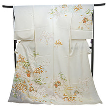 画像をギャラリービューアに読み込む, 訪問着 正絹 お仕立て付き クリーニング券 2点福袋 イエローベージュ 紅葉 牡丹2024 新春福袋 未仕立て フルオーダー付き フォーマル 卒業式 入学式 結婚式 お茶会 パーティー 礼装