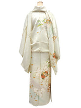 画像をギャラリービューアに読み込む, 訪問着 正絹 お仕立て付き クリーニング券 2点福袋 イエローベージュ 紅葉 牡丹2024 新春福袋 未仕立て フルオーダー付き フォーマル 卒業式 入学式 結婚式 お茶会 パーティー 礼装