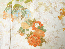 画像をギャラリービューアに読み込む, 訪問着 正絹 お仕立て付き クリーニング券 2点福袋 イエローベージュ 紅葉 牡丹2024 新春福袋 未仕立て フルオーダー付き フォーマル 卒業式 入学式 結婚式 お茶会 パーティー 礼装