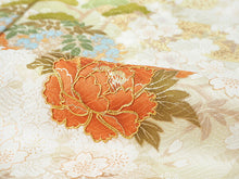 画像をギャラリービューアに読み込む, 訪問着 正絹 お仕立て付き クリーニング券 2点福袋 イエローベージュ 紅葉 牡丹2024 新春福袋 未仕立て フルオーダー付き フォーマル 卒業式 入学式 結婚式 お茶会 パーティー 礼装