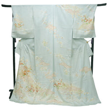 画像をギャラリービューアに読み込む, 訪問着 正絹 お仕立て付き クリーニング券 2点福袋 ライトブルー 菊に短冊 2024 新春福袋 未仕立て フルオーダー付き フォーマル 卒業式 入学式 結婚式 お茶会 パーティー 礼装