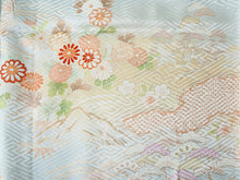 画像をギャラリービューアに読み込む, 訪問着 正絹 お仕立て付き クリーニング券 2点福袋 ライトブルー 菊に短冊 2024 新春福袋 未仕立て フルオーダー付き フォーマル 卒業式 入学式 結婚式 お茶会 パーティー 礼装