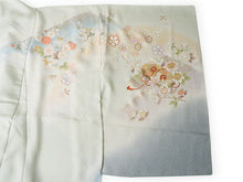 画像をギャラリービューアに読み込む, 訪問着 正絹 お仕立て付き クリーニング券 2点福袋 ライトグリーン 菊に文箱 2024 新春福袋 未仕立て フルオーダー付き フォーマル 卒業式 入学式 結婚式 お茶会 パーティー 礼装