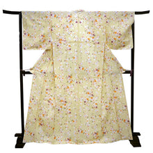 画像をギャラリービューアに読み込む, 洗えるきもの2点福袋 2024福袋 クリーム地 枝垂れ桜柄 Mサイズ Lサイズ 着物 桜 刺繍足袋 1,000円offクーポン付き 家で洗える ストレッチ足袋 セット 和装小物 和服 着物 新春 福袋