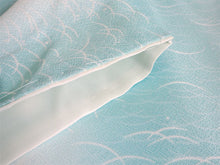 画像をギャラリービューアに読み込む, 洗えるきもの2点福袋 2024福袋 ライトブルー地 露芝柄 縞 Mサイズ 着物 刺繍足袋 1,000円offクーポン付き 家で洗える ストレッチ足袋 セット 和装小物 和服 着物 新春 福袋