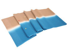 画像をギャラリービューアに読み込む, 帯揚げ 帯締め セット 正絹 ブルー×茶色地 紅葉 銀杏 刺繍 帯締 高麗 平打ち 訪問着 付け下げ 色無地 フォーマル お出かけ 和装小物 着付け小物 着物 和服 和装 レディース 女性