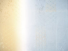 画像をギャラリービューアに読み込む, 帯揚げ 帯締め セット 正絹 薄ブルー×薄黄色 ライン 麻の葉柄 帯締 高麗 平打ち 訪問着 付け下げ 色無地 フォーマル お出かけ 和装小物 着付け小物 着物 和服 和装 レディース 女性